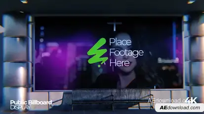 Public Space Billboard Display Video Displays template preview