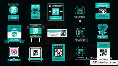 QR Code Titles Titles template preview