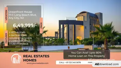 Real Estate Promo Video Displays template preview