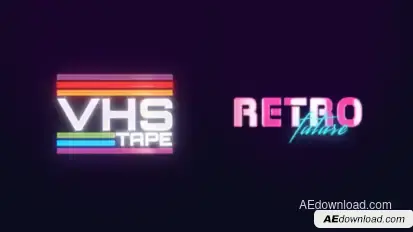 Retro Future Laser Logo Logo Stings template preview