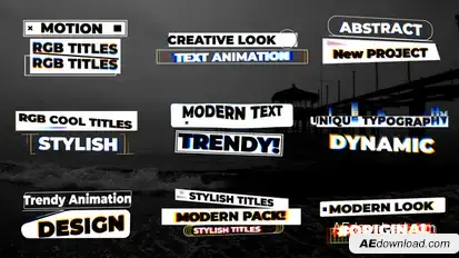 RGB Abstract Titles Titles template preview