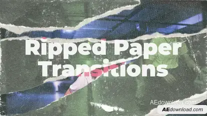 Ripped Paper Transitions Elements template preview