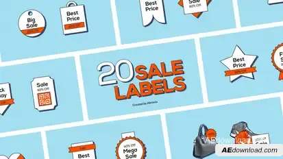 Sale Labels Product Promo template preview