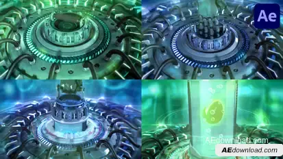 SciFi Time Capsule for After Effects Logo Stings template preview