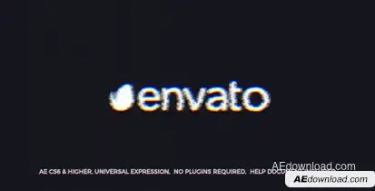 Scratch Glitch Logo Logo Stings template preview
