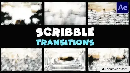 Scribble Transitions | After Effects Elements template preview