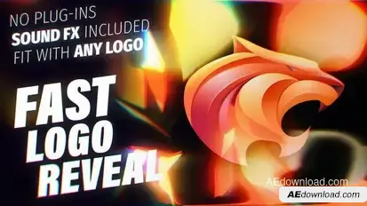 Shattered Fast Logo Logo Stings template preview