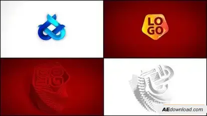 Simple Extrude logo Reveal Logo Stings template preview