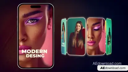 Vertical Simple Opener Video Displays template preview