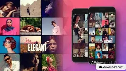Slideshow Mosaic Multi-Screen Video Displays template preview