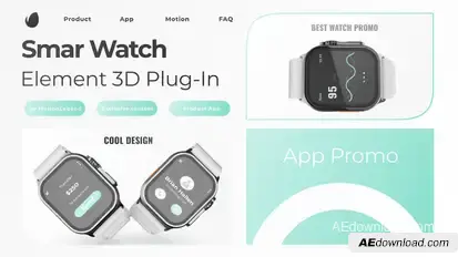 Smart Watch App Presentation Product Promo template preview