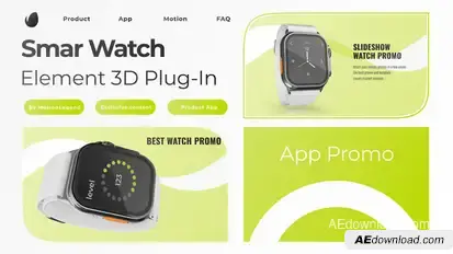 Smart Watch App Promo Product Promo template preview