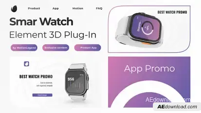 Smart Watch Product Promo template preview