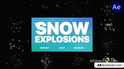 Snow Explosions | After Effects Elements template preview