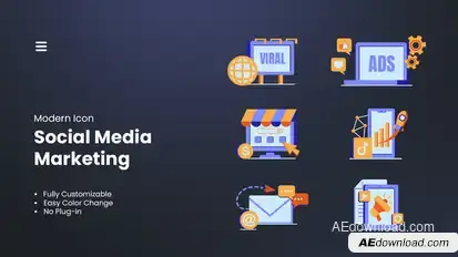 Social Media Marketing Element Elements template preview