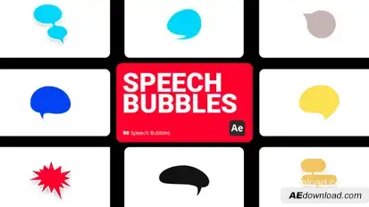 Speech Bubbles for After Effects Elements template preview