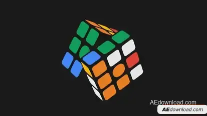 Speed Cube Reveal Logo Stings template preview