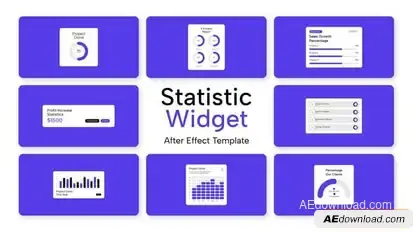 Statistic Interface Infographics template preview