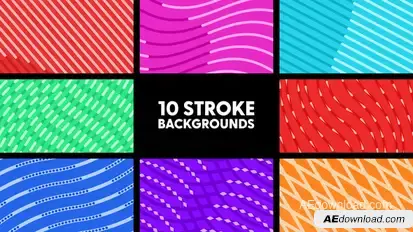Stroke Backgrounds Elements template preview