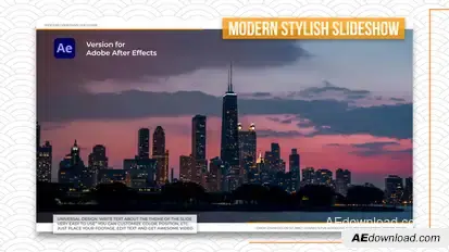 Stylish Wall Slideshow Video Displays template preview