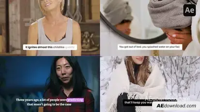 Subtitles & Captions Titles template preview