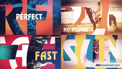 Summer Slideshow Video Displays template preview
