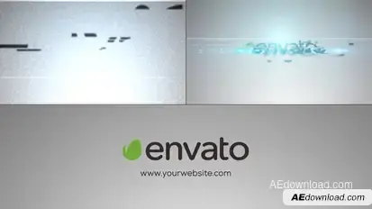 Tech Glitch Logo Logo Stings template preview