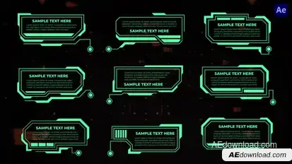 Technology Call Outs | After Effect Titles template preview