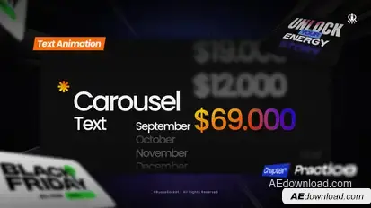 Text Carousel Titles template preview