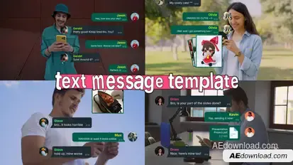 Text Message Titles template preview