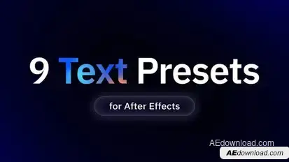Text Presets | AE Titles template preview