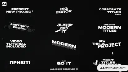 Text Titles Titles template preview