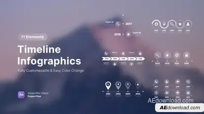 Timeline Infographics Infographics template preview