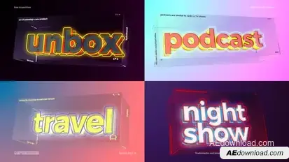 Titles Transition - Podcast Transition Elements template preview