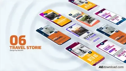 Travel Storie Elements template preview
