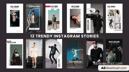 Trendy Instagram Stories Openers template preview