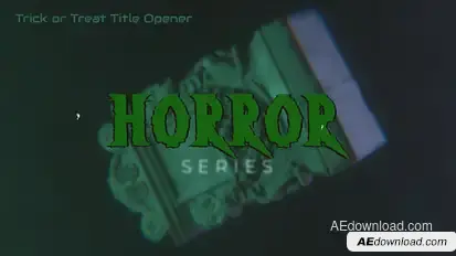 Trick or Treat Title Opener Video Displays template preview