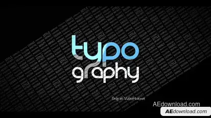 Typography Reveal Logo Stings template preview