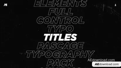 Typography Titles 2.0 | After Effects Titles template preview