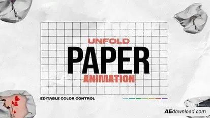 Unfold Paper Animation Pack broadcast-packages template preview