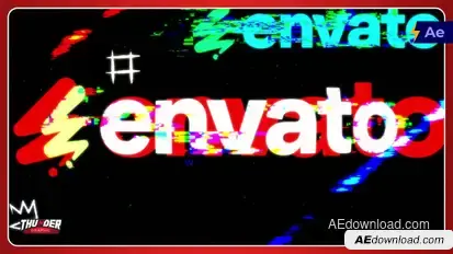 Urban Glitch Logo Reveal Logo Stings template preview