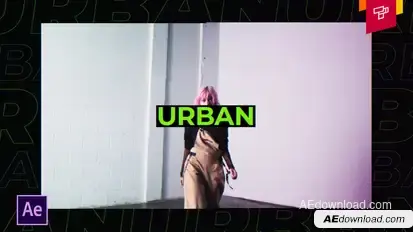 Urban Modern Intro Video Displays template preview