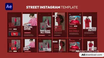Urban Street Instagram Template Product Promo template preview