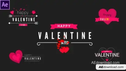 Valentine Modern Titles Titles template preview
