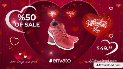Valentines Day Sale Product Promo template preview