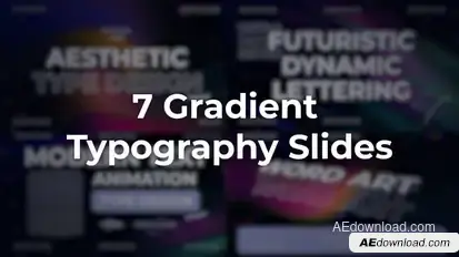 Vertical Gradient Typography Titles template preview
