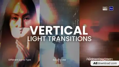 Vertical Light Transitions Elements template preview