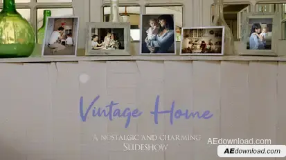 Vintage Home Slideshow Video Displays template preview