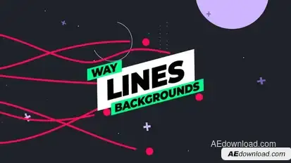 Wavy Lines Backgrounds Elements template preview