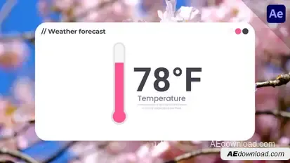 Weather Thermometer Infographics template preview